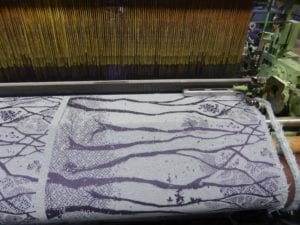birch trees on the loom