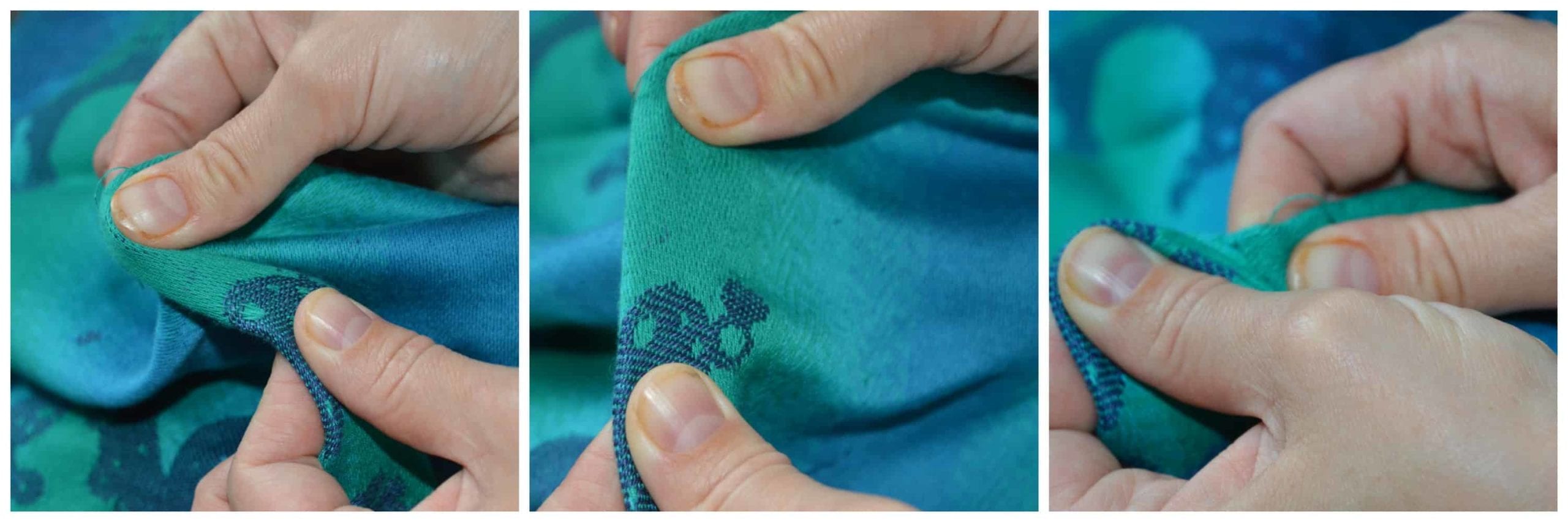 Mending Long Pulled Threads On Your Woven Wrap ⋆ Firespiral Slings