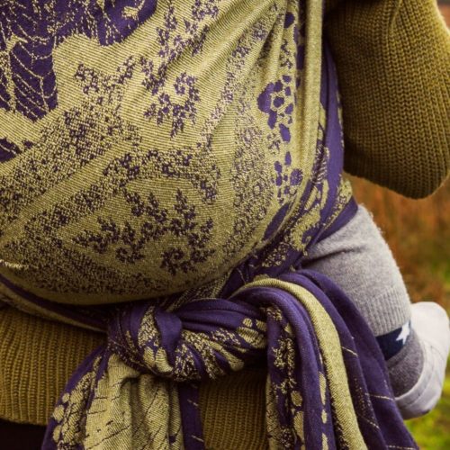 'Moss' green yarn cones