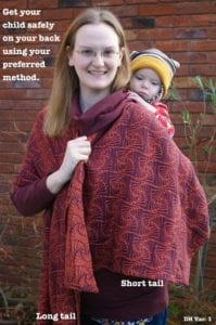 Semi Double Hammock or Back Reinforced Torso Sling Carry: Wrapping Tutorial