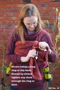 Semi Double Hammock or Back Reinforced Torso Sling Carry: Wrapping Tutorial