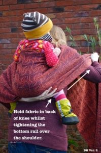 Semi Double Hammock or Back Reinforced Torso Sling Carry: Wrapping Tutorial