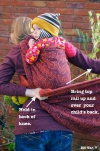 Semi Double Hammock or Back Reinforced Torso Sling Carry: Wrapping Tutorial