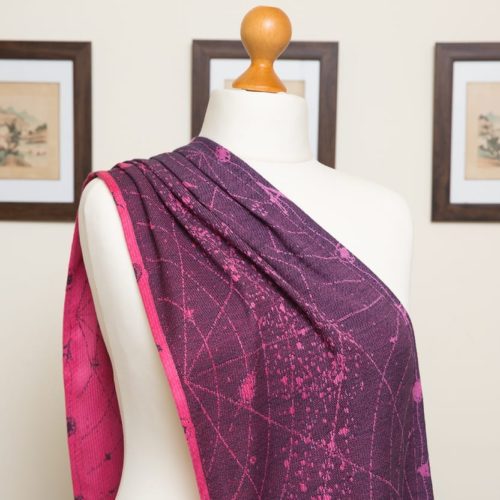 Pink Grad Navy Starmap scarf