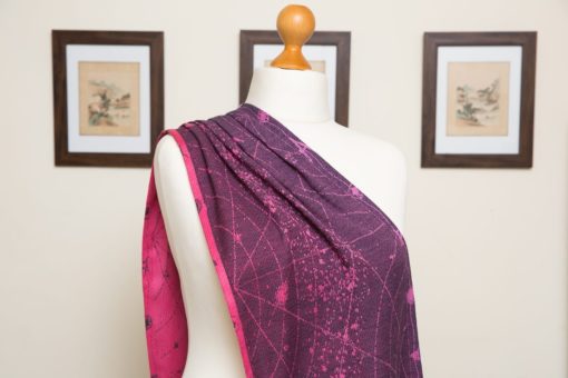 Pink Grad Navy Starmap scarf