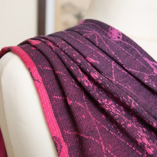 Pink Grad Navy Starmap scarf