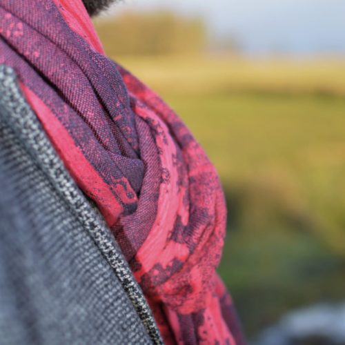 sunset seafoam scarf