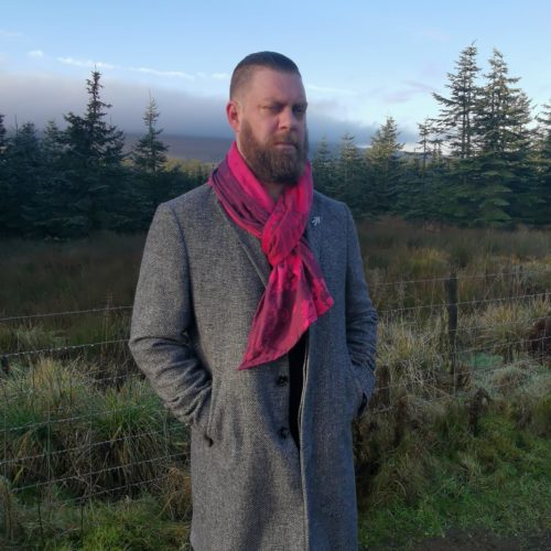 sunset seafoam scarf