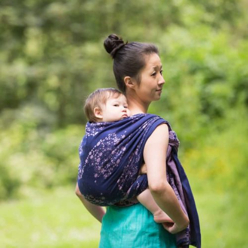 Blossoms Twilight Tourbillon Woven Wrap Baby Carriers