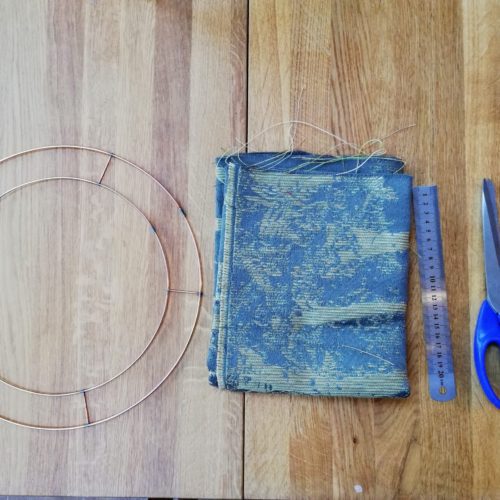 wrap scrap rag wreath