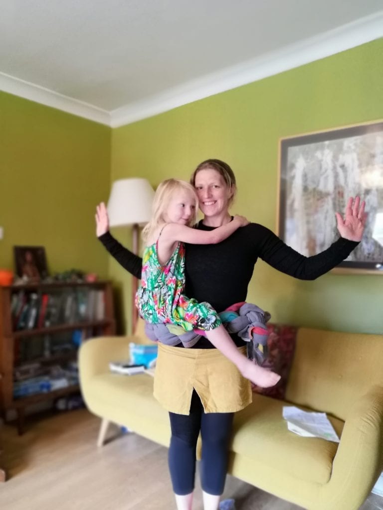 Braiding a Woven Wrap