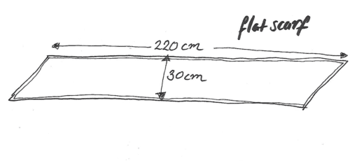 flat scarf diagram