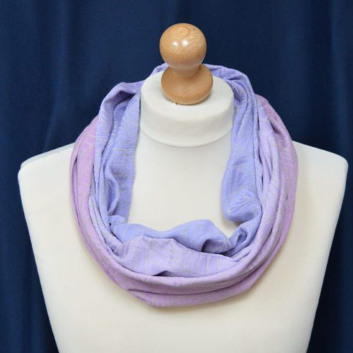 Full Wrap Width Cowl from Astral Pink Moon Curves of Pursuit