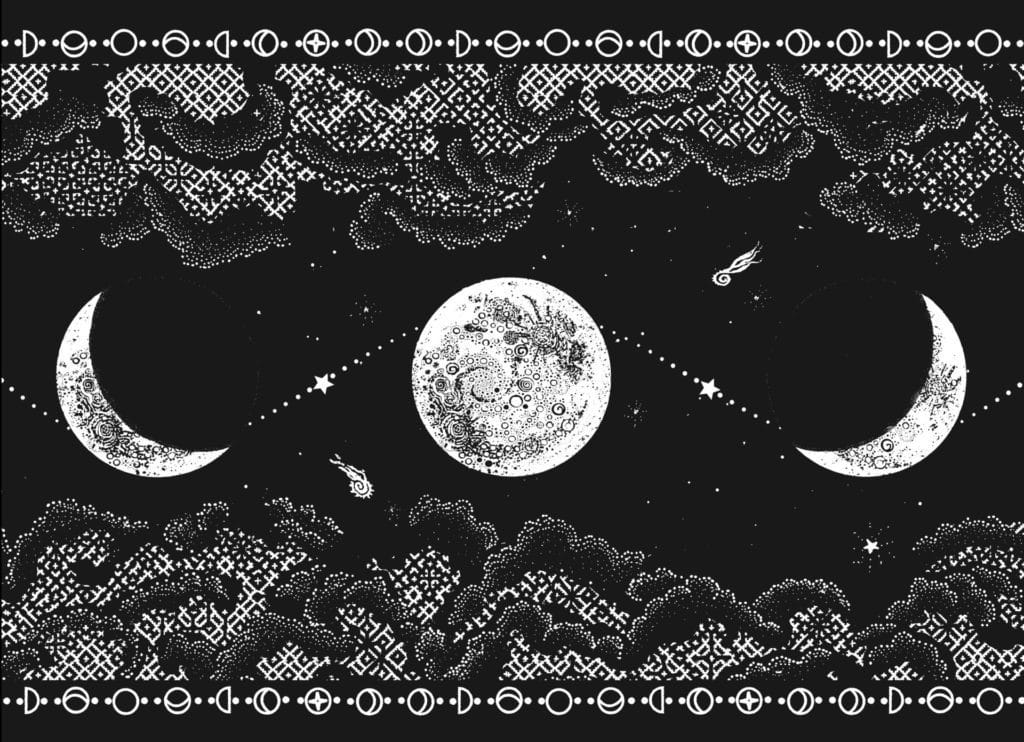 Nocturne blanket mockup