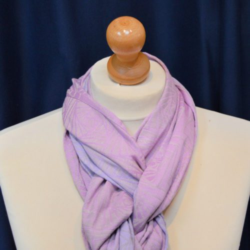 Flat Scarf from Astral Pink Moon Curves of Pursuit