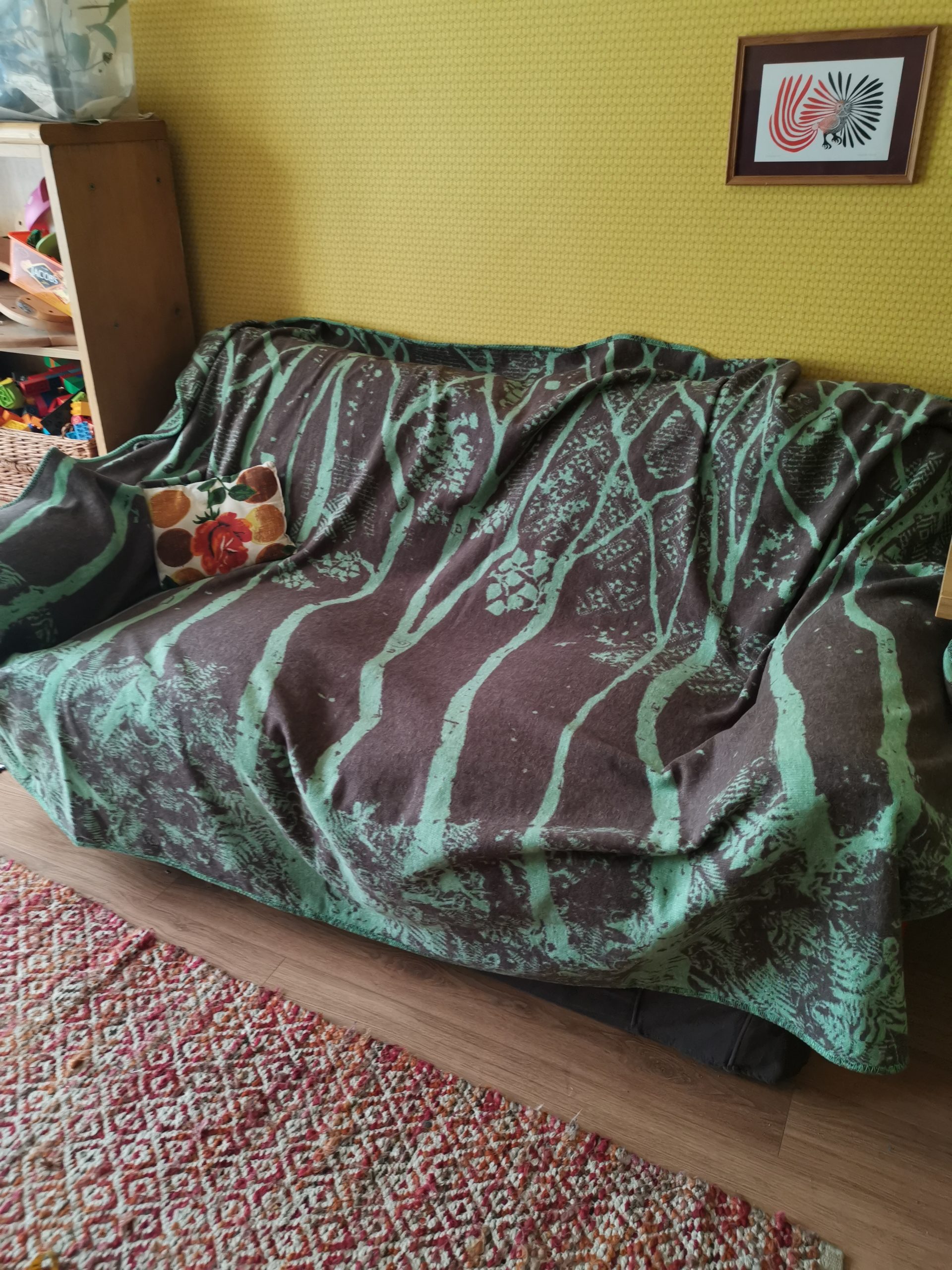 woodsprite birch trees blanket