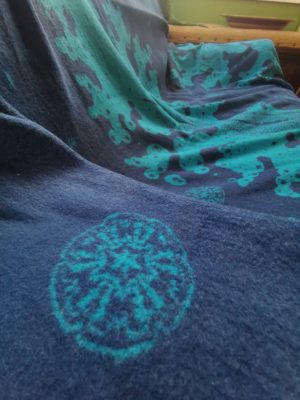 winter wovenland seafoam blanket