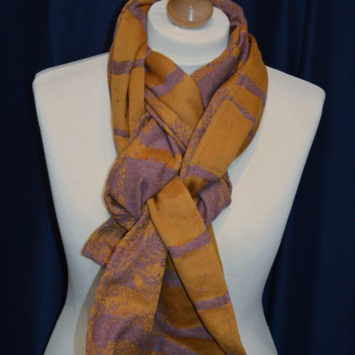 Flat Scarf from Nightshade Sunhaze Birch Trees