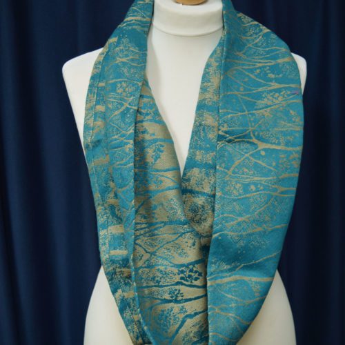 Double Loop Scarf from Halcyon Chryso Birch Trees