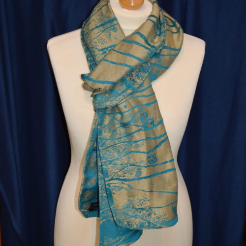 Flat Scarf from Halcyon Chryso Birch Trees