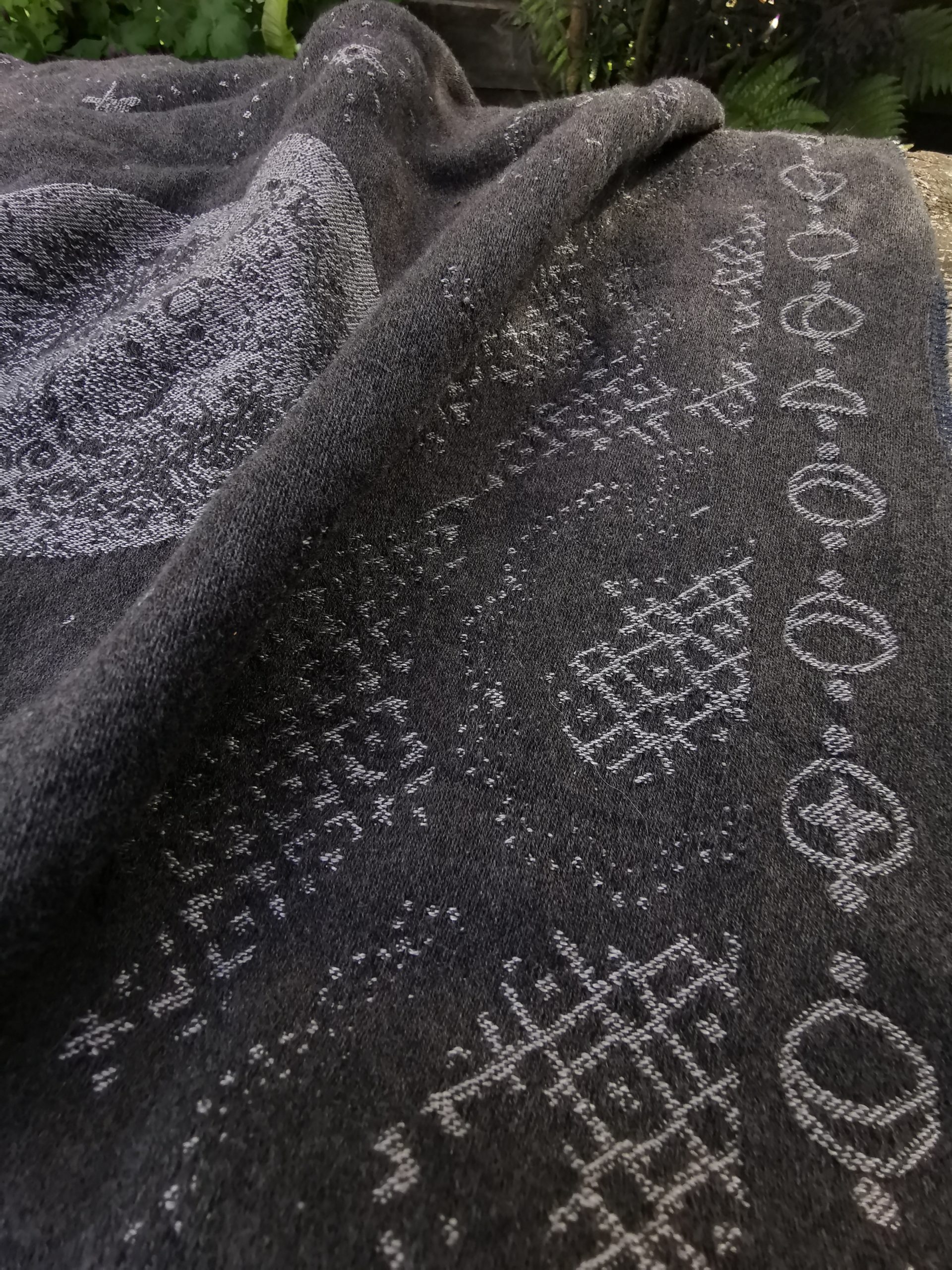 Firespiral Moondust Ash Nocturne Woven Wrap