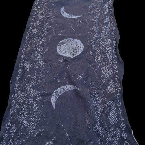 Firespiral Moondust Ash Nocturne Woven Wrap