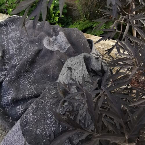 Firespiral Moondust Ash Nocturne Woven Wrap