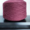 Burgundy merino/cotton wool weaving yarn