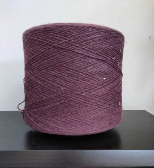 'Juniper' purple merino/cotton wool weaving yarn