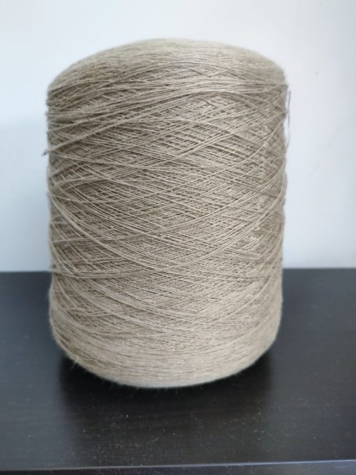 Beige semi wet spun linen weaving yarn