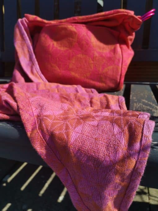Carrot Sunset Kaleidoscope Absolute Bobbins Babywearing Bag - Image 6