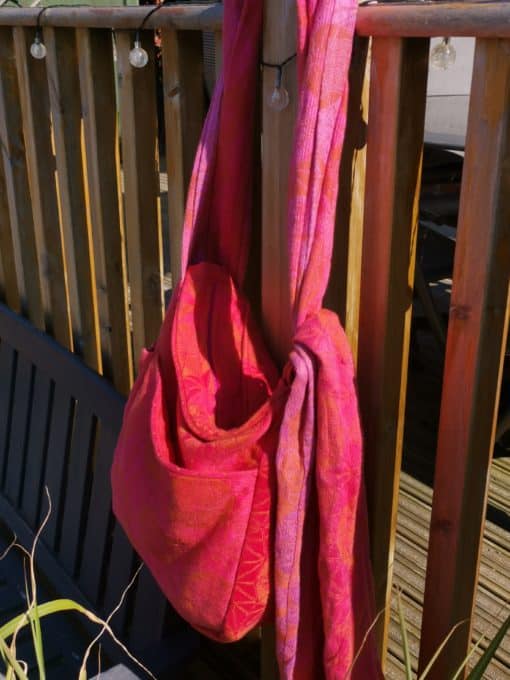 Carrot Sunset Kaleidoscope Absolute Bobbins Babywearing Bag - Image 4