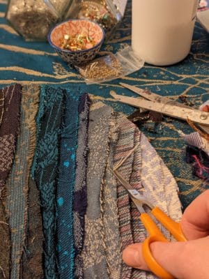 Wrap Scrap Project: Fabric Collage