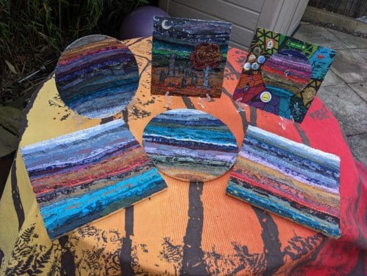 Wrap Scrap Project: Fabric Collage