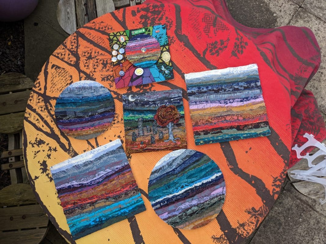 Wrap Scrap Project: Fabric Collage