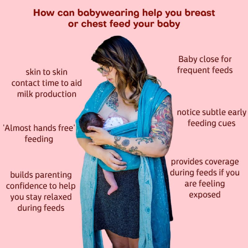 Baby wrap outlet breastfeeding