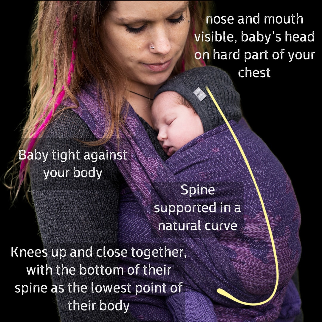 How to carry a newborn in a woven wrap ⋆ Firespiral Slings