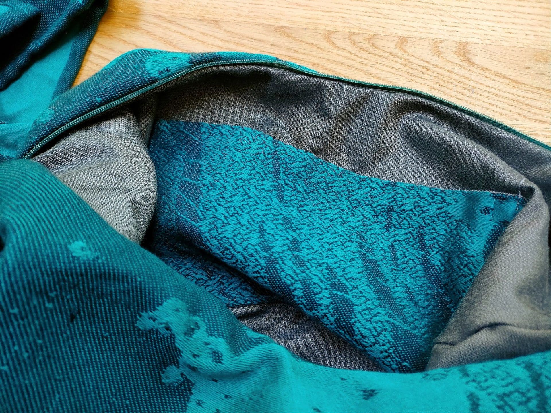 Babywearing Bag from Tempest Chryso Seafoam ⋆ Firespiral Slings