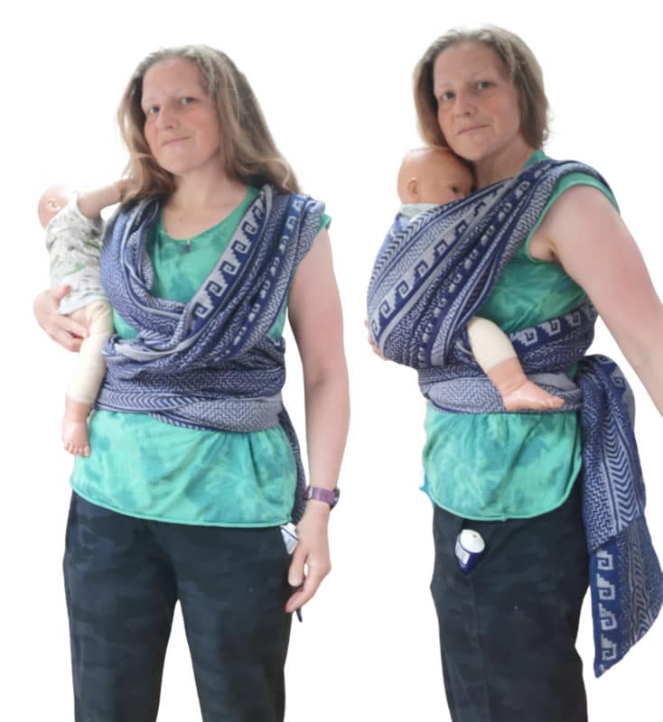 Baby carrier store in flight