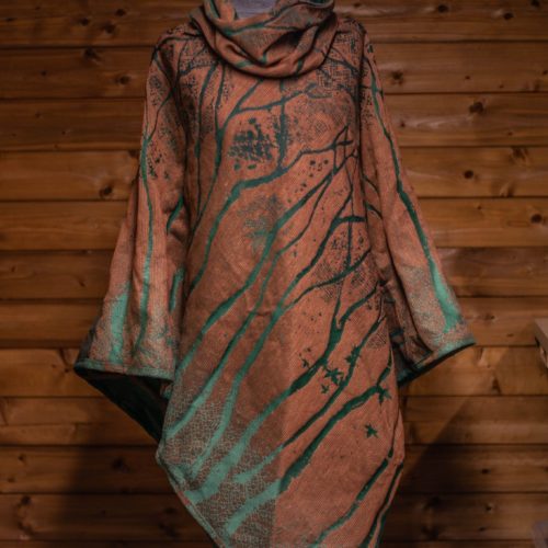 vixen evergreen birch trees poncho