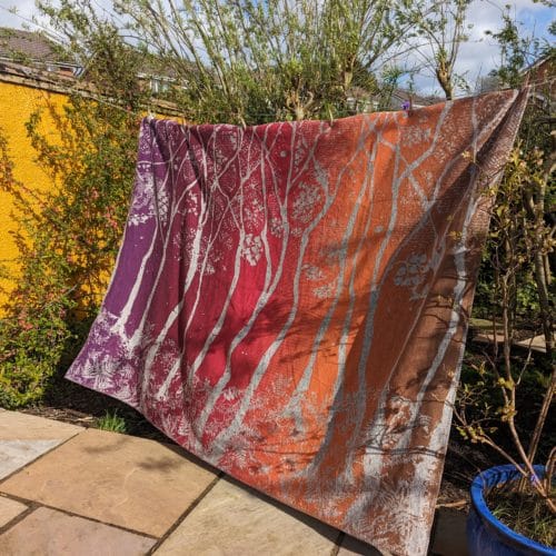 Wintyrheld Birch Trees king size blanket