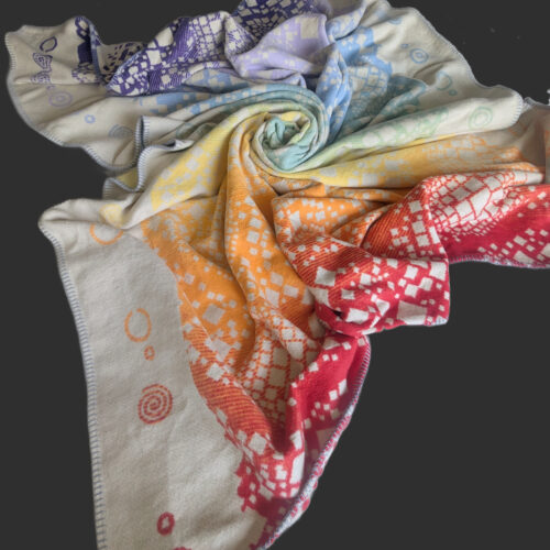 Refraction Labyrinth: king size blanket