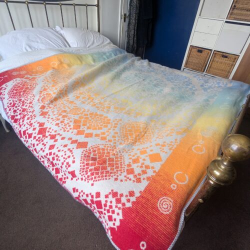 Refraction Labyrinth: king size blanket