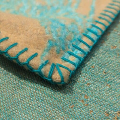 Cove Sunrise Seafoam: king sized blanket