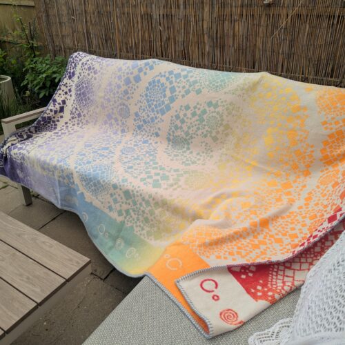 Refraction Labyrinth: king size blanket