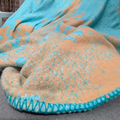 Cove Sunrise Seafoam: king sized blanket