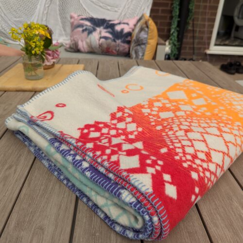 Alternative view of Refraction Labyrinth: king size blanket
