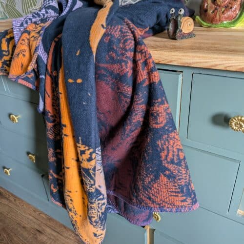 Ostara Twilight Birch Trees: King Size Blanket