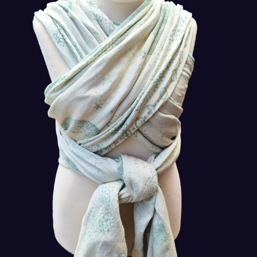 moonstone cirrus nocturne woven wrap baby carrier